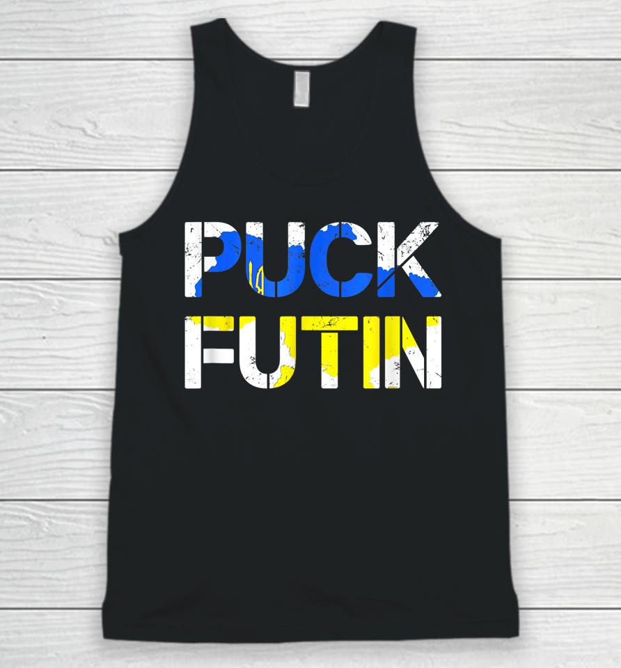 Puck Futin Funny Fuck Putin Unisex Tank Top