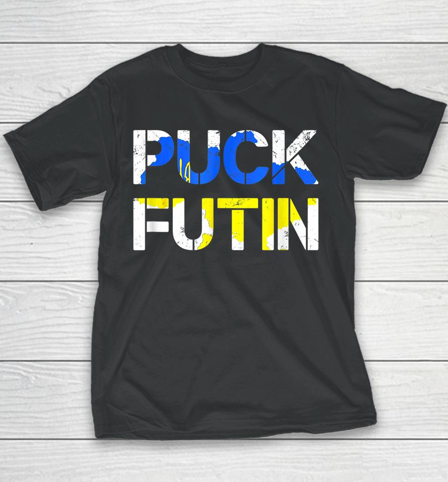 Puck Futin Funny Fuck Putin Youth T-Shirt