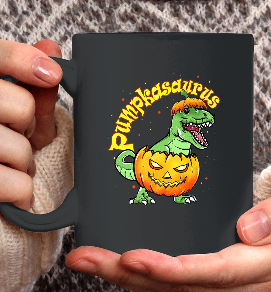 Pumpkasaurus Dinosaur Pumpkin Halloween Coffee Mug