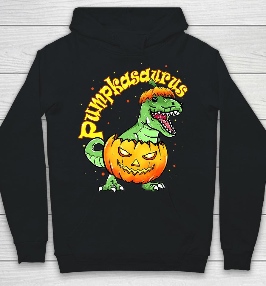 Pumpkasaurus Dinosaur Pumpkin Halloween Hoodie