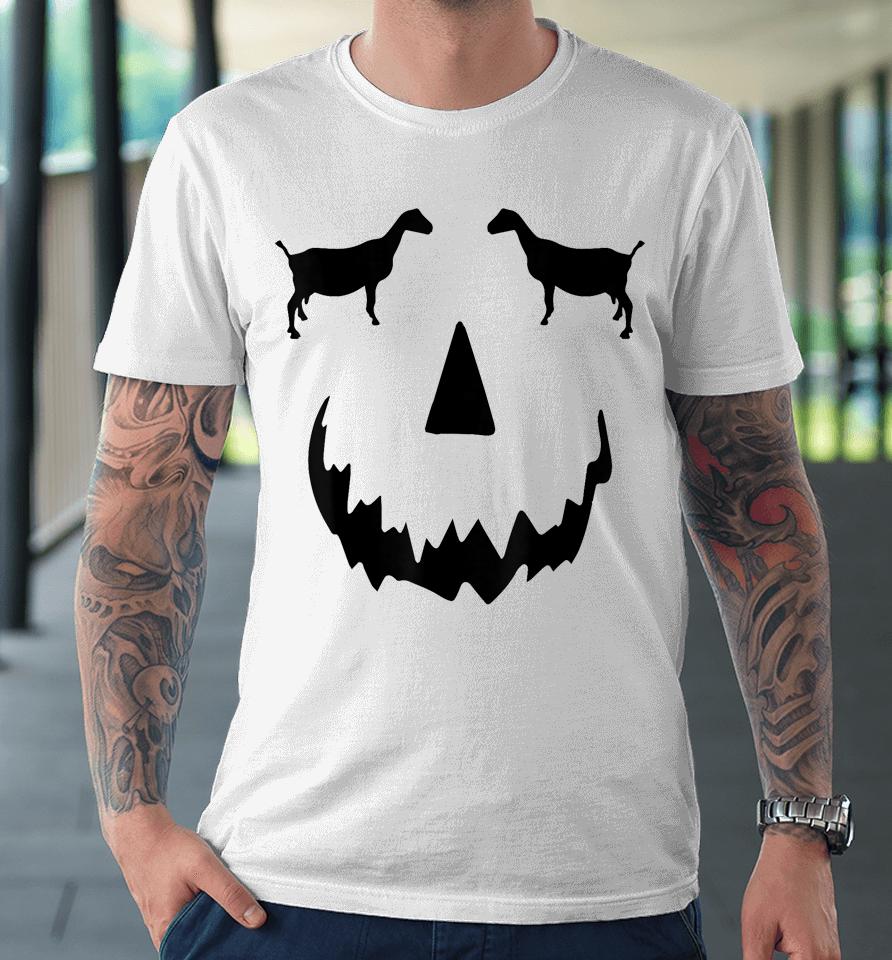 Pumpkin Lamancha Goat Halloween Premium T-Shirt