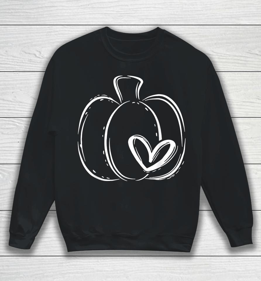 Pumpkin Leopard Print Thanksgiving Fall For Women Teen Girls Sweatshirt