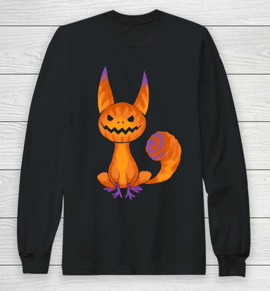 Pumpkin Lothcat Halloween Long Sleeve T-Shirt