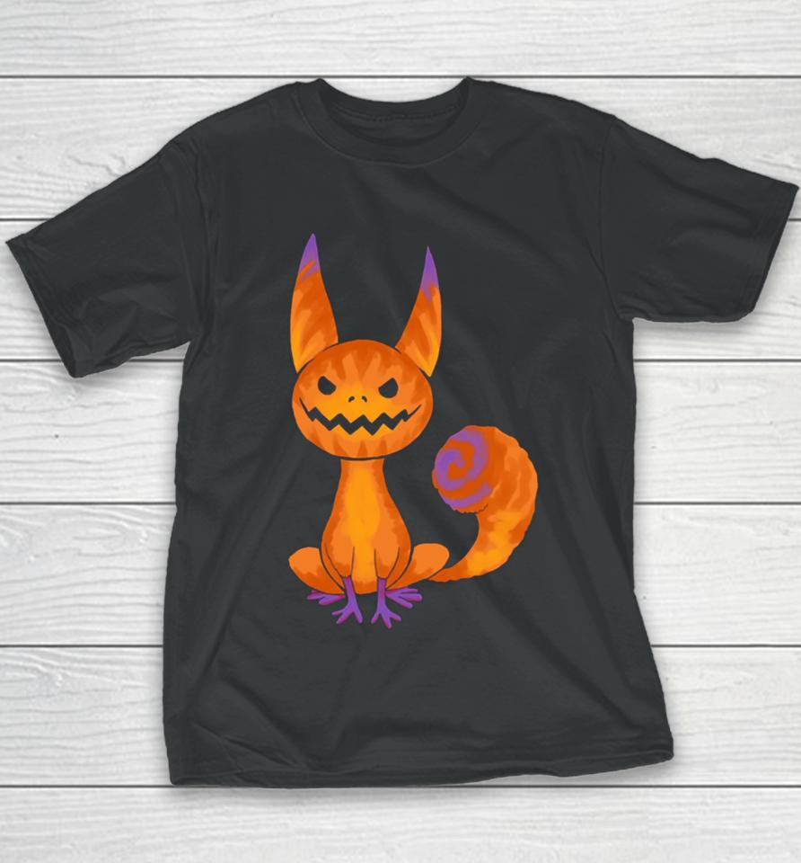Pumpkin Lothcat Halloween Youth T-Shirt