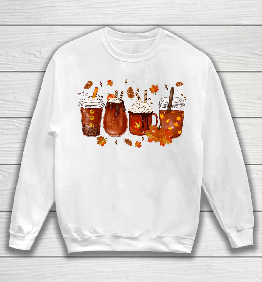 Pumpkin Spice Coffee Latte Fall Autumn Season Sweatshirt
