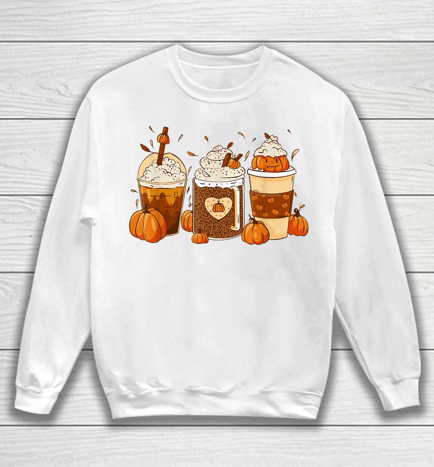 Pumpkin Spice Latte Fall Coffee Thanksgiving Sweatshirt