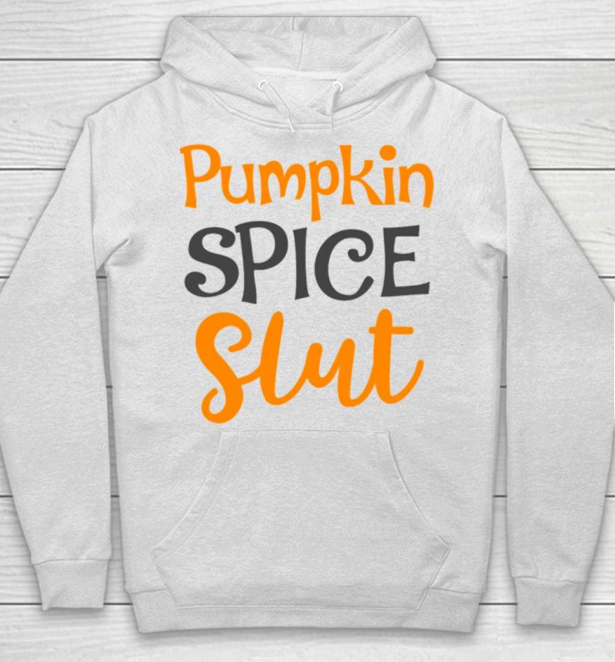 Pumpkin Spice Slut Cute Fall Halloween Party Thanksgiving Holiday Costume Leaves Pu Hoodie