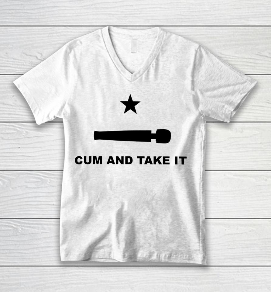 Punkwithacamera Cum And Take It Unisex V-Neck T-Shirt