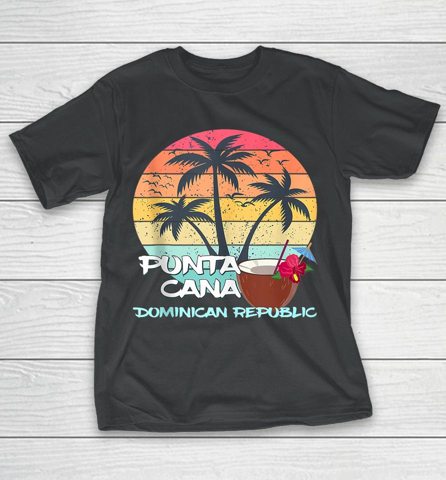 Punta Cana Palms Coconut Island Caribbean Dominican Republic T-Shirt