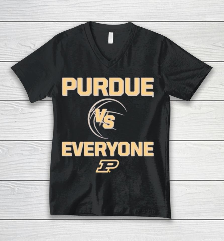 Purdue Boilermaker Basketball Vs Everyone Unisex V-Neck T-Shirt