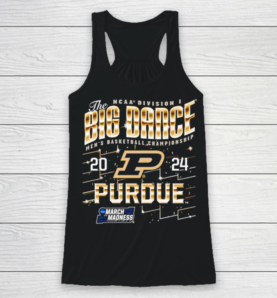 Purdue Boilermakers 2024 Ncaa Division I The Big Dance Men’s Basketball Championship Racerback Tank