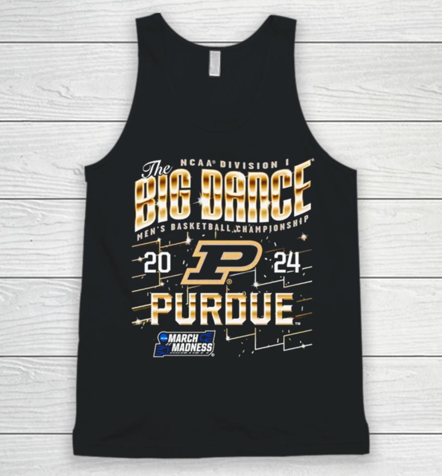 Purdue Boilermakers 2024 Ncaa Division I The Big Dance Men’s Basketball Championship Unisex Tank Top