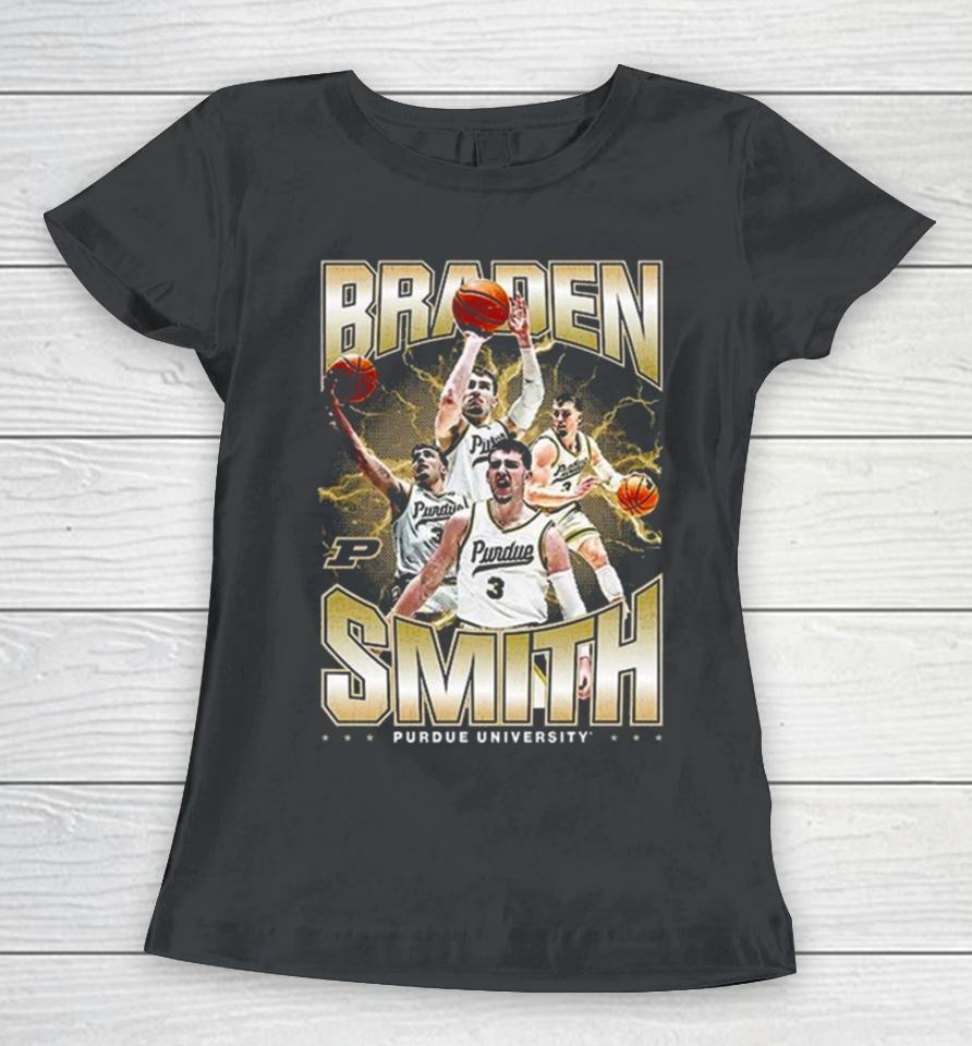 Purdue Boilermakers 2024 Ncaa Men’s Basketball Braden Smith 2023 – 2024 Post Season Women T-Shirt