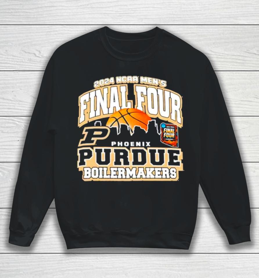 Purdue Boilermakers 2024 Ncaa Men’s Basketball Final Four Skyline Sweatshirt