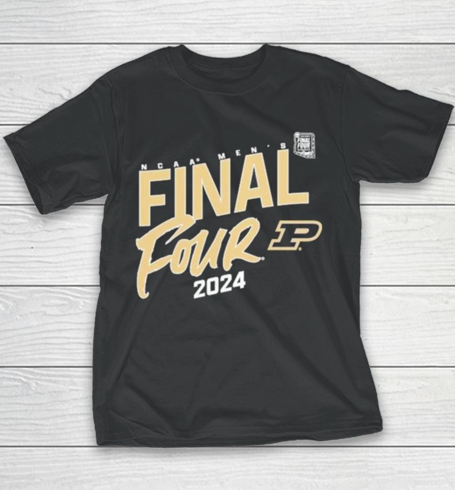 Purdue Boilermakers 2024 Ncaa Men’s Basketball Tournament March Madness Final Four Elite Pursuit Youth T-Shirt