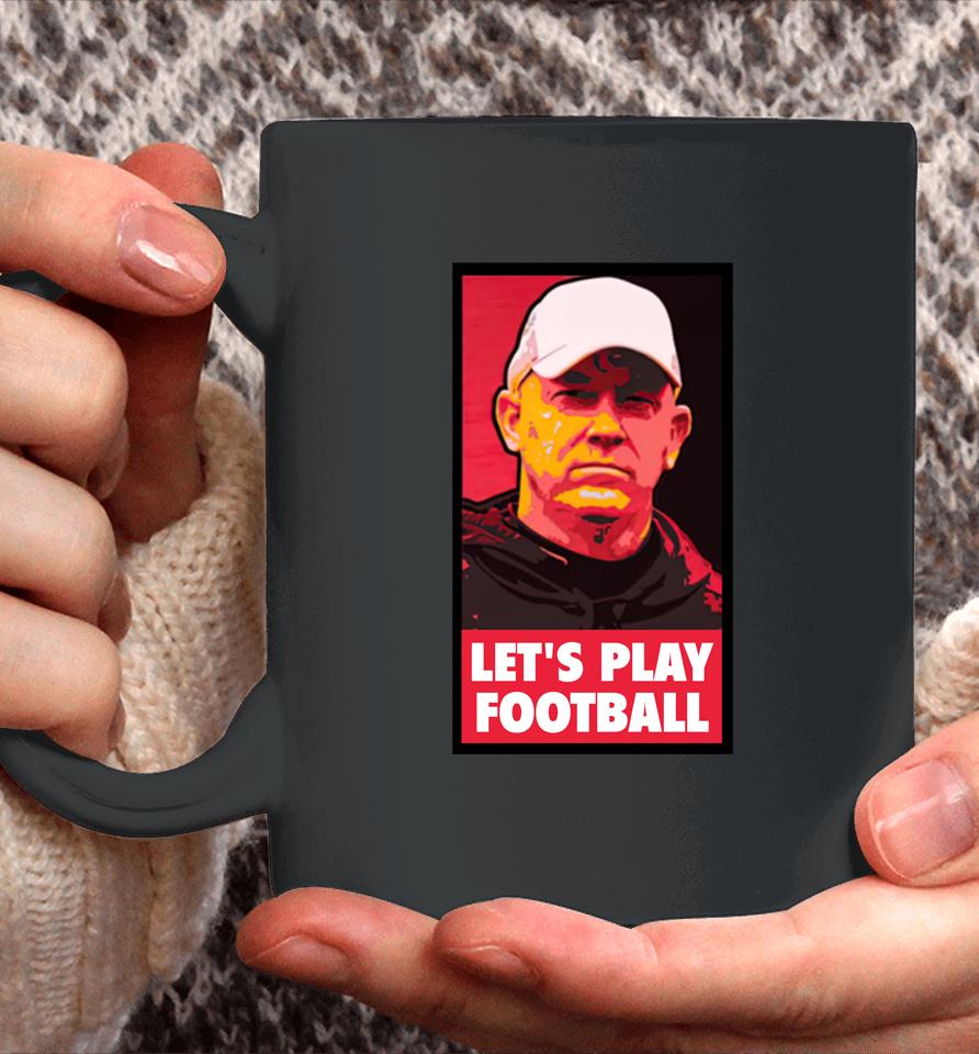 Purdue Boilermakers Football Coach Brian Brohm Let's Play Football Coffee Mug