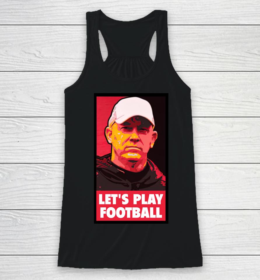 Purdue Boilermakers Football Coach Brian Brohm Let's Play Football Racerback Tank