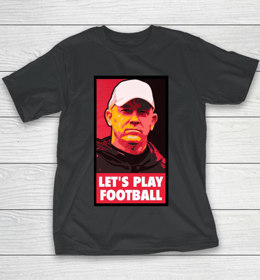 Purdue Boilermakers Football Coach Brian Brohm Let's Play Football Youth T-Shirt