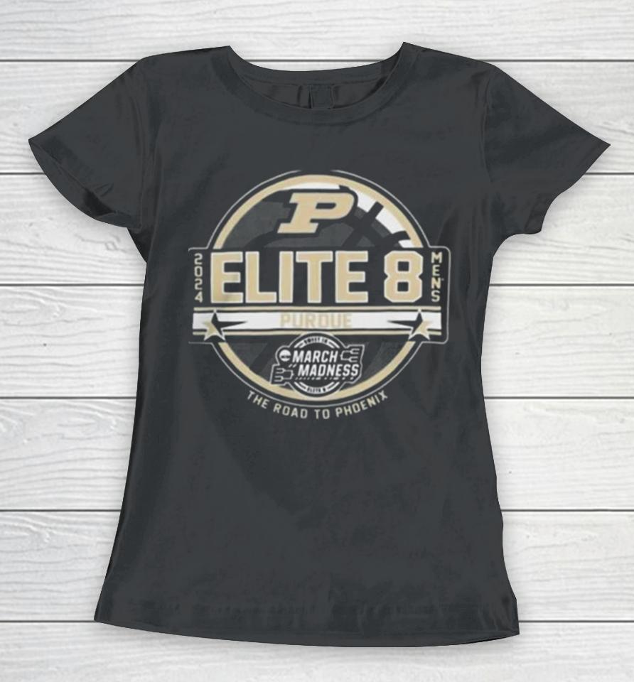 Purdue Boilermakers Men’s Basketball 2024 Elite 8 Women T-Shirt