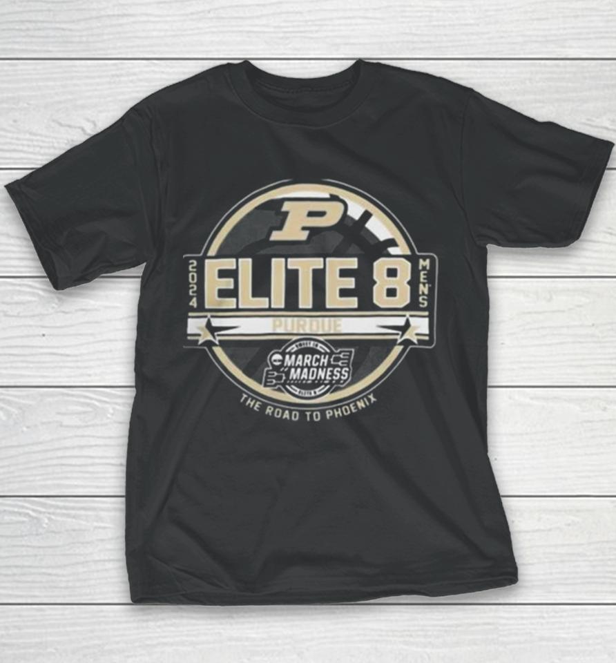Purdue Boilermakers Men’s Basketball 2024 Elite 8 Youth T-Shirt