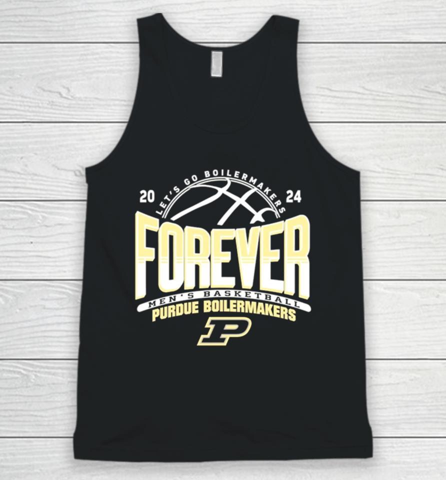 Purdue Boilermakers Mens Basketball Lets Go Boilermakers Forever 2024Shirts Unisex Tank Top