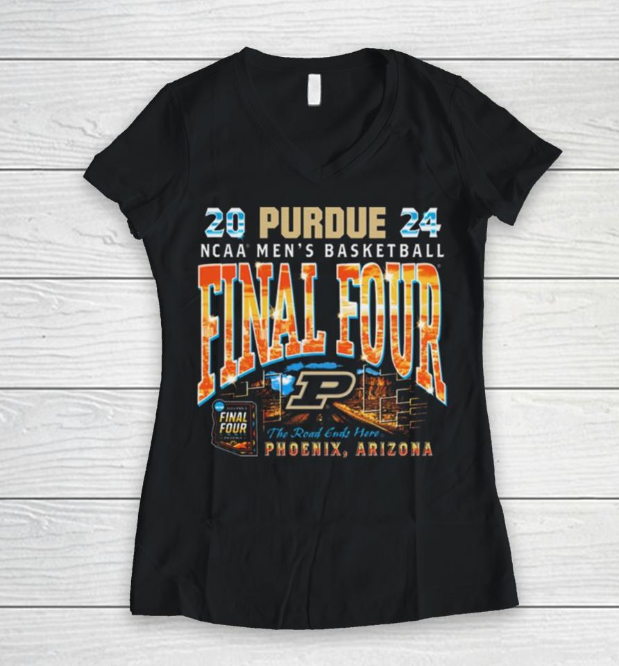 Purdue Final Four 2024 Women V-Neck T-Shirt