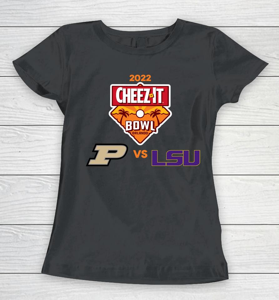 Purdue Vs Lsu 2022 Cheez-It Bowl Playoff Women T-Shirt