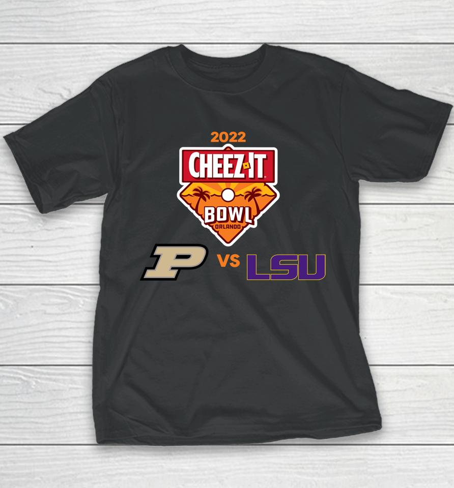 Purdue Vs Lsu 2022 Cheez-It Bowl Playoff Youth T-Shirt