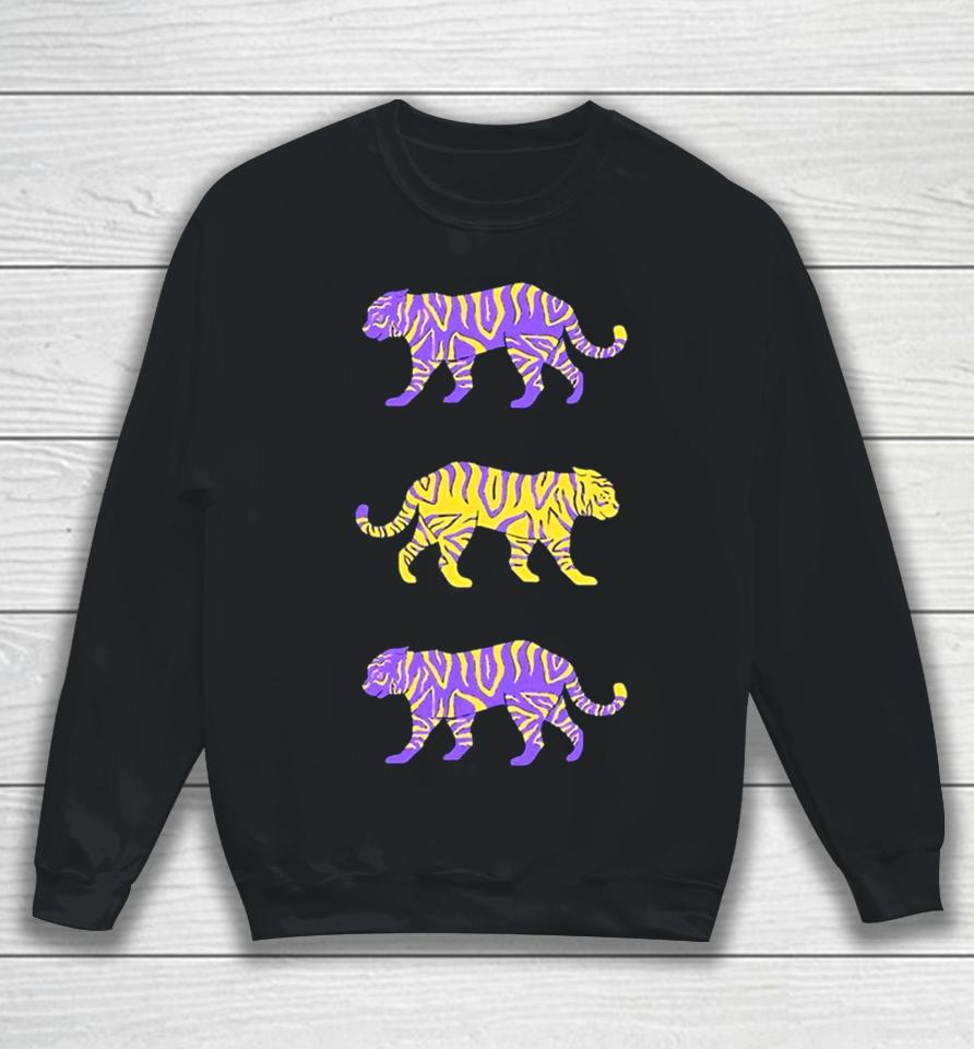 Purple And Gold Tigers Sweatshirt
