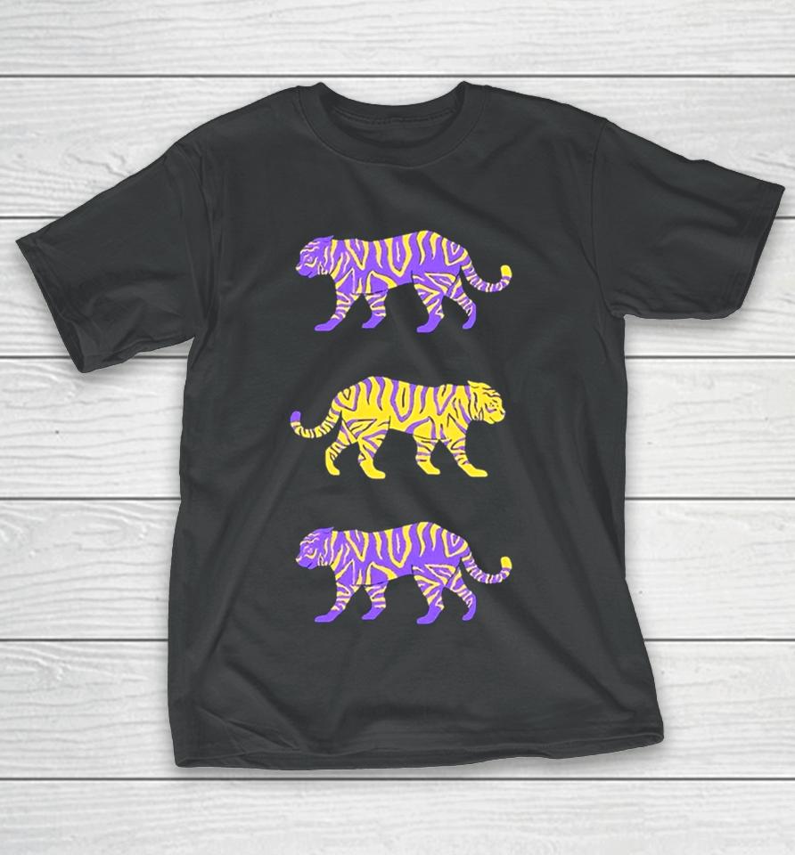 Purple And Gold Tigers T-Shirt