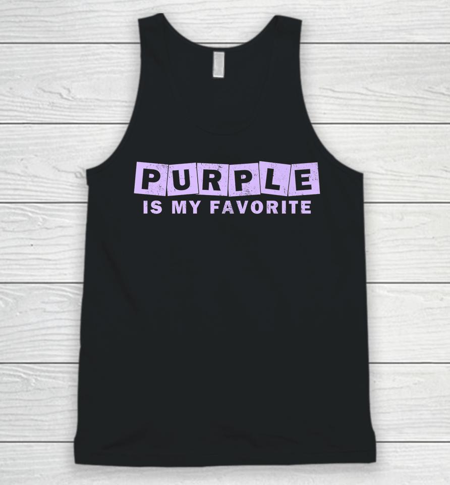Purple Is My Favorite Unisex Tank Top