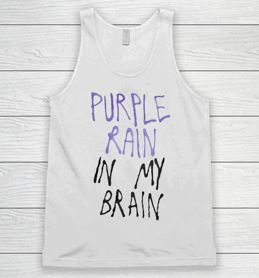 Purple Rain In My Brain Unisex Tank Top