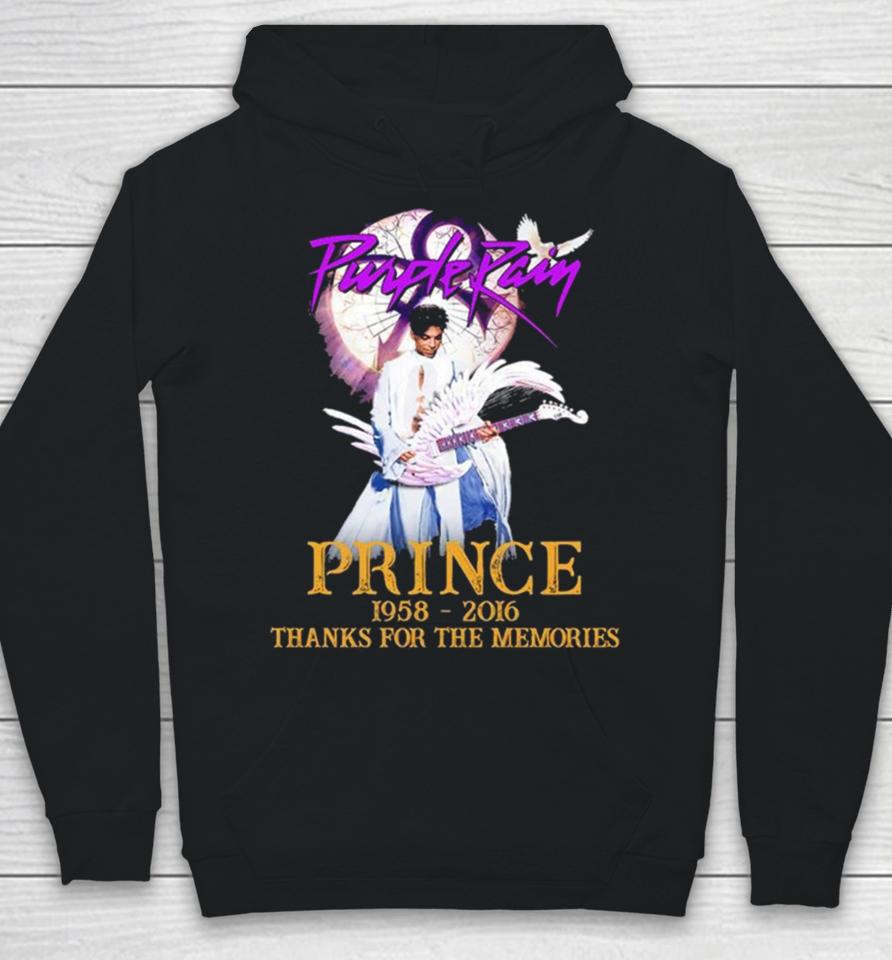 Purple Rain Prince 1958 To 2016 Thank You For The Memories Hoodie