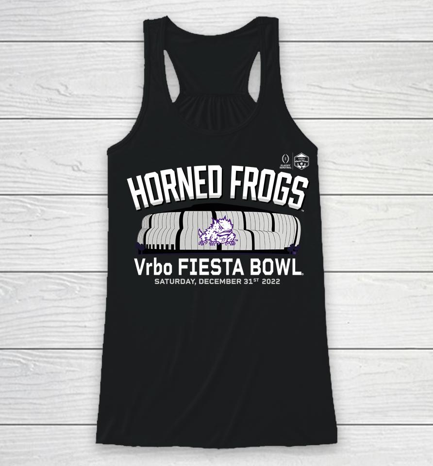 Purple Tcu Horned Frogs Fiesta Bowl Gameday 2022 Racerback Tank
