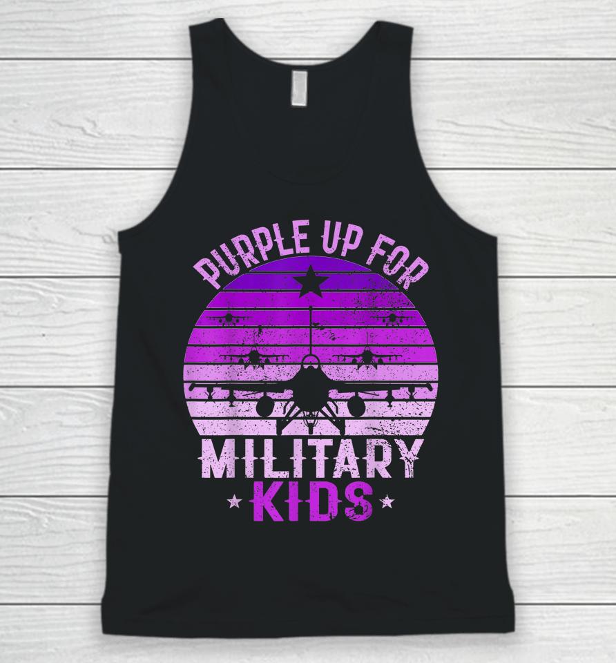 Purple Up For Military Kids Military Child Month 2023 Kids Unisex Tank Top