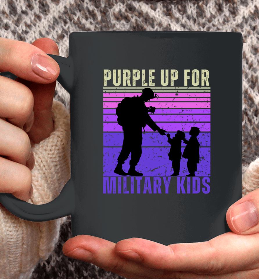 Purple Up For Military Kids Month Of The Military Child Coffee Mug