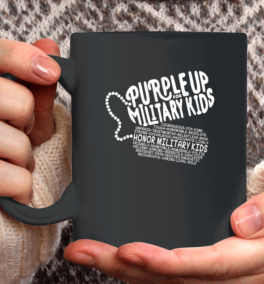 Purple Up For Military Kids Month Of The Military Child Coffee Mug