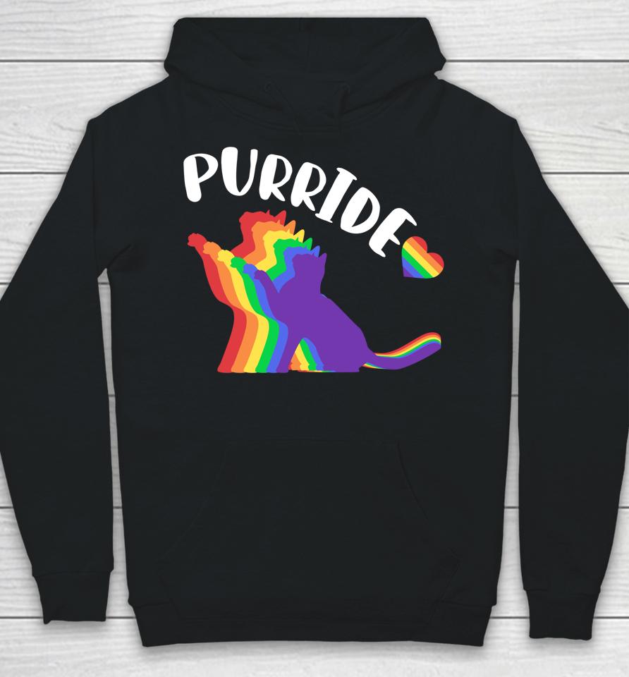 Purride Shirt Gay Pride Cat Shirt Pride Cat Shirt Cat Lgbtq Hoodie