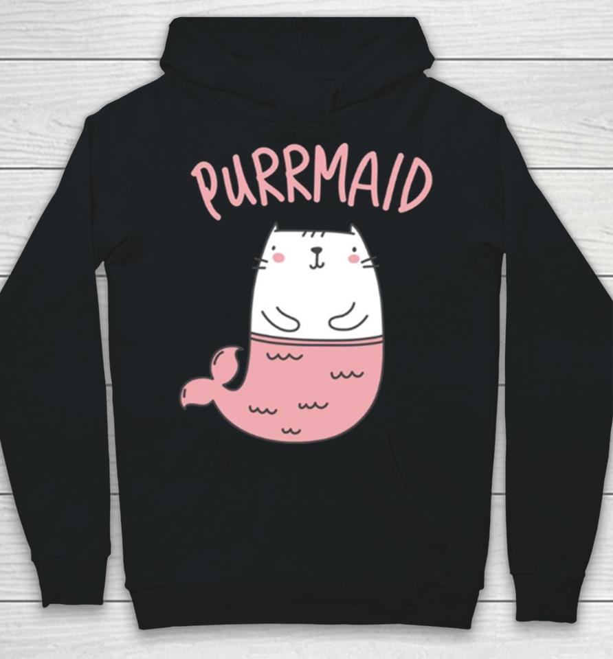 Purrmaid Mermaid Cat Cute Pink Cat Hoodie