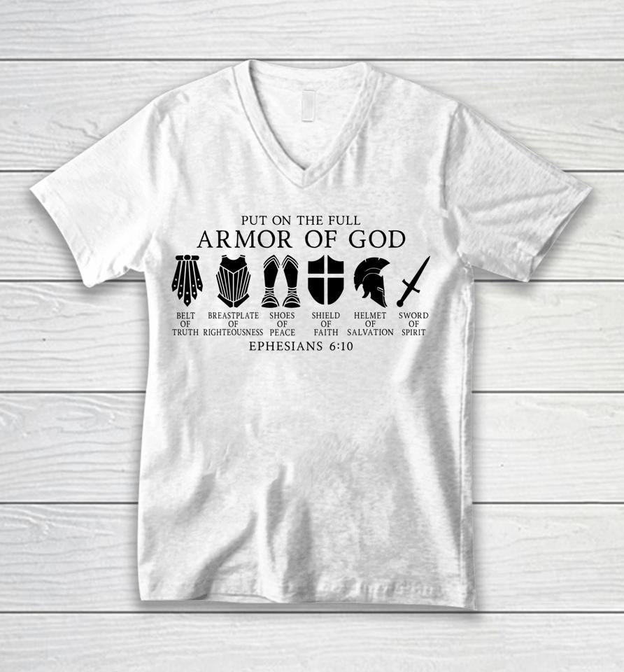 Put On The Full Armor Of God Belt Of Truth Unisex V-Neck T-Shirt