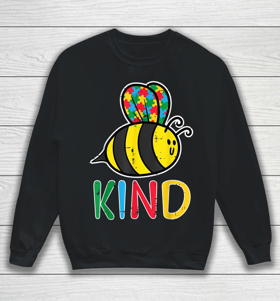 Puzzle Bee Kind Cute Autism Awareness Sweatshirt