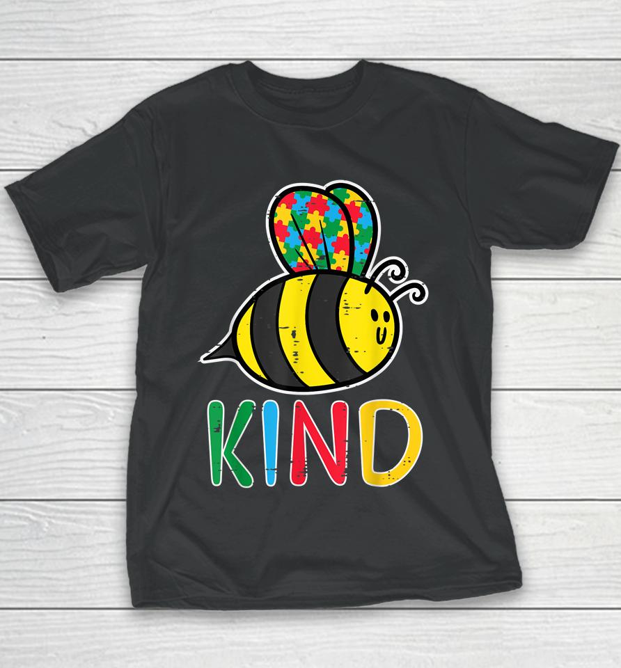 Puzzle Bee Kind Cute Autism Awareness Youth T-Shirt