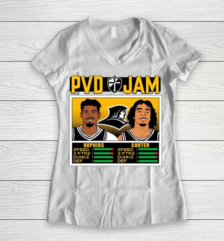 Pvd Jam Bryce Hopkins And Devin Carter Women V-Neck T-Shirt