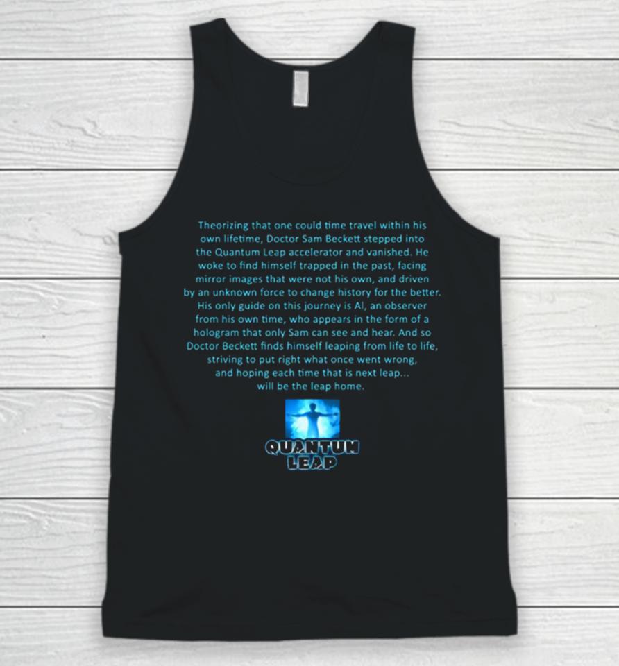 Quantum Leap Travel Within His Own Lifetime Unisex Tank Top