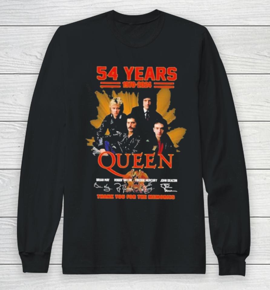 Queen 54 Year Of The Memories 1970 2024 Long Sleeve T-Shirt