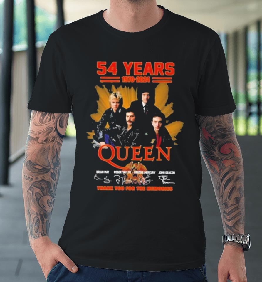 Queen 54 Year Of The Memories 1970 2024 Premium T-Shirt