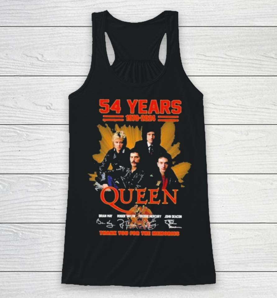 Queen 54 Year Of The Memories 1970 2024 Racerback Tank