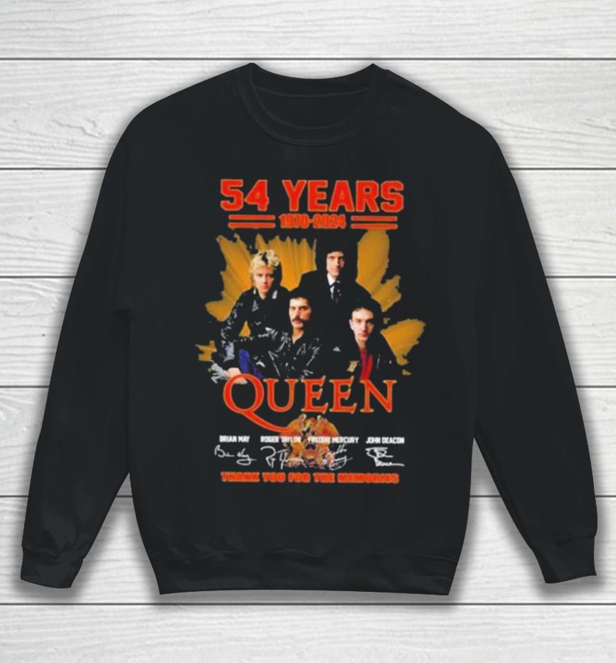 Queen 54 Year Of The Memories 1970 2024 Sweatshirt