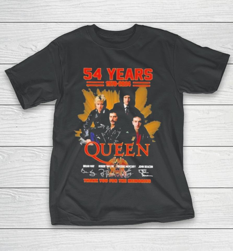Queen 54 Year Of The Memories 1970 2024 T-Shirt