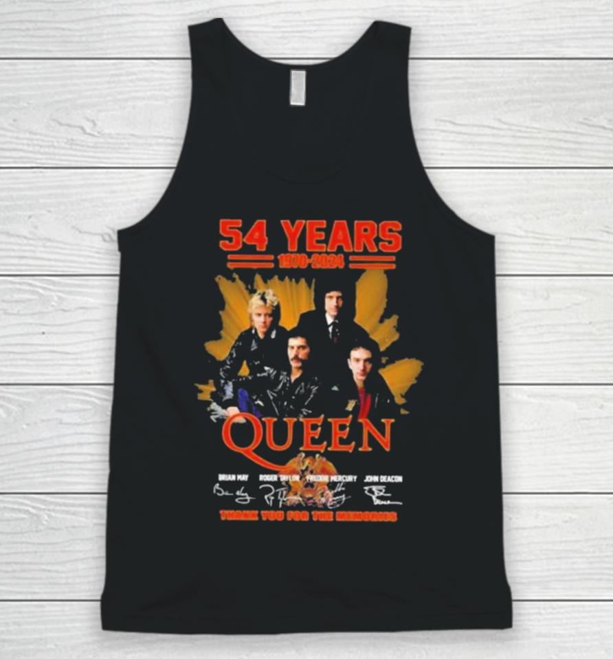 Queen 54 Year Of The Memories 1970 2024 Unisex Tank Top